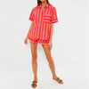 🌞 Lamuusaa 2-Piece Striped Summer Set – 2000s Streetwear Revival by FitiqueFit