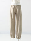 White Sweatpants For Women High Waist Jogger Wide Leg