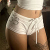 Y2K Rhinestone Summer Shorts for Beach Vibes