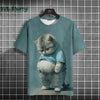 Cat Print shirts - Y2K Graphic T-Shirt by FitiqueFit