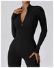 Yoga Jumpsuit Long Sleeved Zipper Rompers