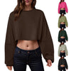 🧘‍♀️ Women’s Long Sleeve Loose-Fit Crop Top by FitiqueFit