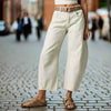 Women’s Mid Rise Wide Leg Jeans by FitiqueFit