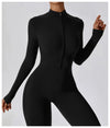 Yoga Jumpsuit Long Sleeved Zipper Rompers