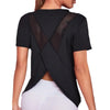 Women Seamless Yoga T-Shirt Short Sleeve