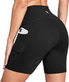 Knee Length High Waist Yoga Shorts for Women