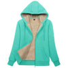Sherpa-Lined Fleece Zip-Up Hoodie Jacket Women by FitiqueFit