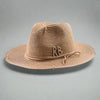 Unisex Metal Letter Straw Panama Hat by FitiqueFit
