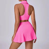 Seamless Tennis Skirt Set – Quick-Dry Workout Outfit by FitiqueFit