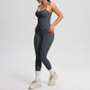 Women 2pcs Patchwork Sport Yoga Suit Training Tummy Tuck and Hip Lift