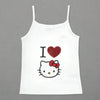 Y2K Hello Kitty Crop Top – Emo Girls Vintage Punk Tank by FitiqueFit