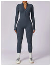 Yoga Jumpsuit Long Sleeved Zipper Rompers