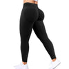 Women's Yoga Pants High Waist  Solid Color Tight Fitting Sports Leggings Yoga Exercise Pants