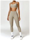 2 PCS Yoga Set Gym Clothes Sportswear Workout Tracksuits Sports Bra Gym Leggings Wear Athletic