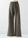 White Sweatpants For Women High Waist Jogger Wide Leg
