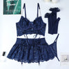 Ellolace Fancy Sexy Lingerie Lace Ultra Sexy Women's Ethical Underwear g-String Hot Skirt Ensemble Outfits Brazilian Underwear