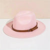 Unisex Wool Fedora – Flat-Brim Felt Hat for Fall & Winter by FitiqueFit