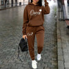 Women’s “Queen” Graphic 2-Piece Hoodie & Pants Tracksuit Set by FitiqueFit