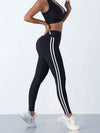 Women Striped Slim Leggings