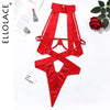 Ellolace Bandage Sexy Lingerie Bodysuit Women Halter Hollow Out Exotic Clothes Black Porn Bottom Sissy Hot Sensual Body