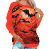 🎃 Vintage Pumpkin Print Long Sleeve T-Shirt – Harajuku Halloween Graphic Tee by FitiqueFit