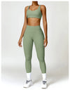 2 PCS Yoga Set Gym Clothes Sportswear Workout Tracksuits Sports Bra Gym Leggings Wear Athletic