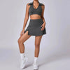 Seamless Tennis Skirt Set – Quick-Dry Workout Outfit by FitiqueFit