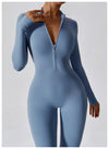 Yoga Jumpsuit Long Sleeved Zipper Rompers