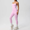 Women 2pcs Patchwork Sport Yoga Suit Training Tummy Tuck and Hip Lift