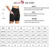 Knee Length High Waist Yoga Shorts for Women