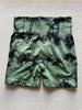 Women's Tie Dye Ruched High Waist Sports Shorts