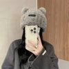 Letter Bear Ears Knitted Woolen Hat – Cute Cat-Ears Beanie for Women by FitiqueFit