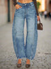 Women’s Elastic Waist High Waisted Jeans by FitiqueFit