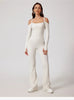 Yoga Jumpsuit Women's Sports Overalls Flared Trousers