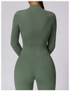Yoga Jumpsuit Long Sleeved Zipper Rompers