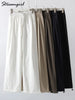 White Sweatpants For Women High Waist Jogger Wide Leg
