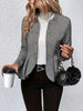 Women’s Plus-Size Solid Color Peplum Jacket – Casual Outerwear by FitiqueFit