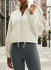 Winter Fleece Cropped Jacket with Stand Collar by FitiqueFit