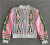 Alpha Kappa Alpha Sorority AKA Sequin Jacket by T-Shirt Crazed
