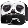 Skull Hand Snapback Hat – Flat Bill Adjustable Baseball Cap by FitiqueFit