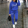 Women’s “Queen” Graphic 2-Piece Hoodie & Pants Tracksuit Set by FitiqueFit