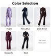 Women's Half Zipper Long Sleeve 2-Pc Activewear