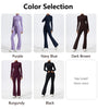 Women's Half Zipper Long Sleeve 2-Pc Activewear