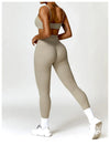 2 PCS Yoga Set Gym Clothes Sportswear Workout Tracksuits Sports Bra Gym Leggings Wear Athletic