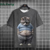 Cat Print shirts - Y2K Graphic T-Shirt by FitiqueFit