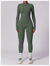 Yoga Jumpsuit Long Sleeved Zipper Rompers