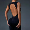 🧘‍♀️ Seamless Sleeveless Yoga Jumpsuit with Zipper Closure by FitiqueFit