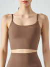 Women's sports bra with chest cushion, vest and suspender