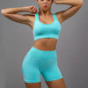 Yoga Women's Fitness Suit Shorts Workout Set