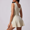 VITALINOVO Active Tennis Dress with Built-In Shorts